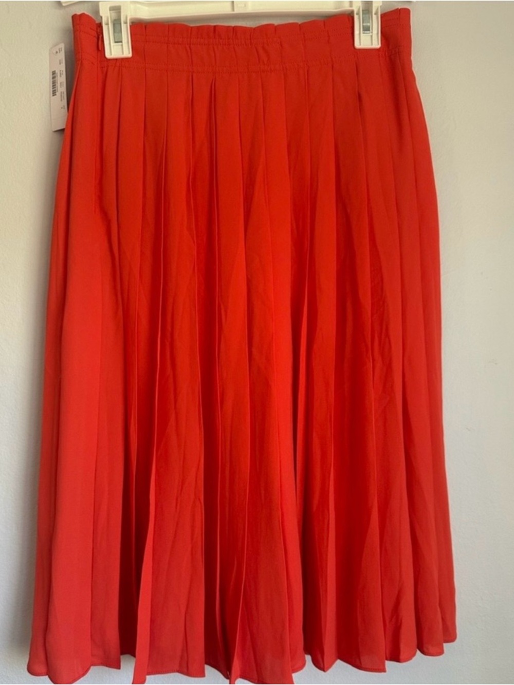 J. Crew Vibrant orange  Pleated Skirt